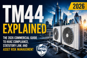 Hidden air conditioning systems in commercial buildings triggering TM44 inspection requirement in the UK.